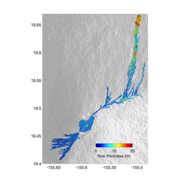 Airborne NASA Radar Maps Mauna Loa Lava Changes in Hawaii