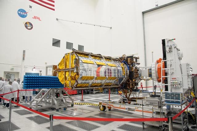 NASA, ISRO, Indian Embassy Officials Visit NISAR in Clean Room