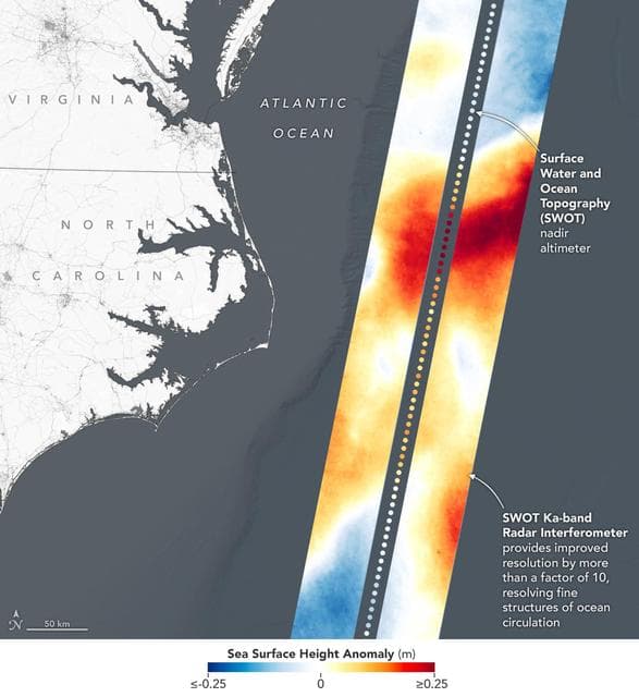 SWOT Satellite's Sea Level 'First Light'
