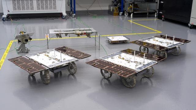CADRE Rovers, Hardware in JPL Clean Room