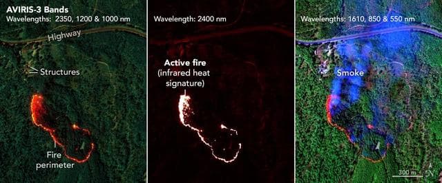 AVIRIS-3 Sensor Captures Data on Wildfire Near Mount Vernon, Alabama