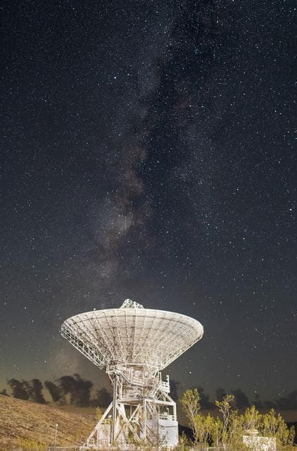 Goldstone’s DSS-15 Antenna and the Milky Way