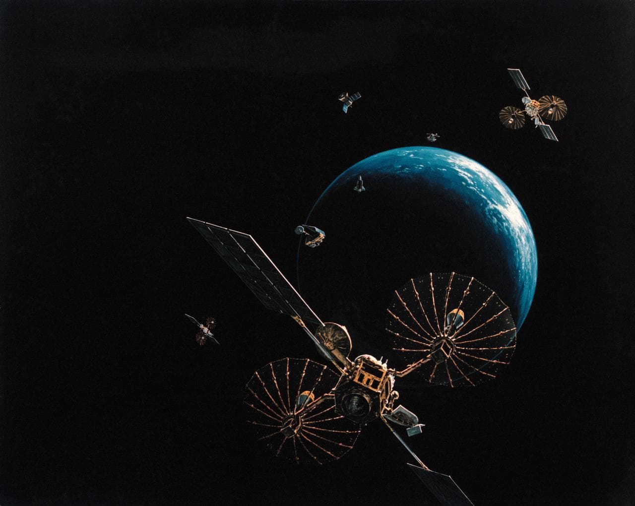 Artificial, satellites, atlantis