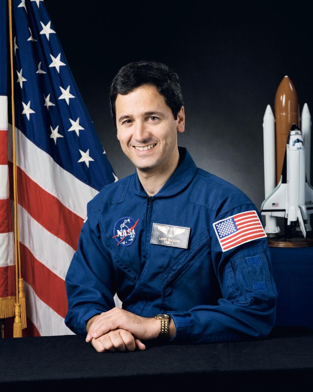 Official portrait of STS-50 Payload Specialist Lawrence J. DeLucas