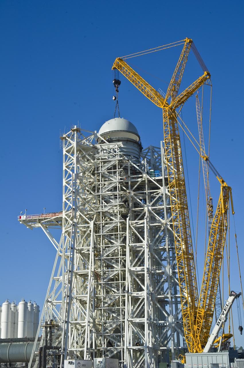 A-3 Test Stand tops out