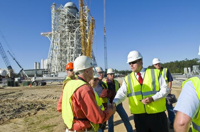 A-3 Test Stand tops out