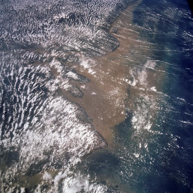 Mouth of the Amazon River as seen from STS-58