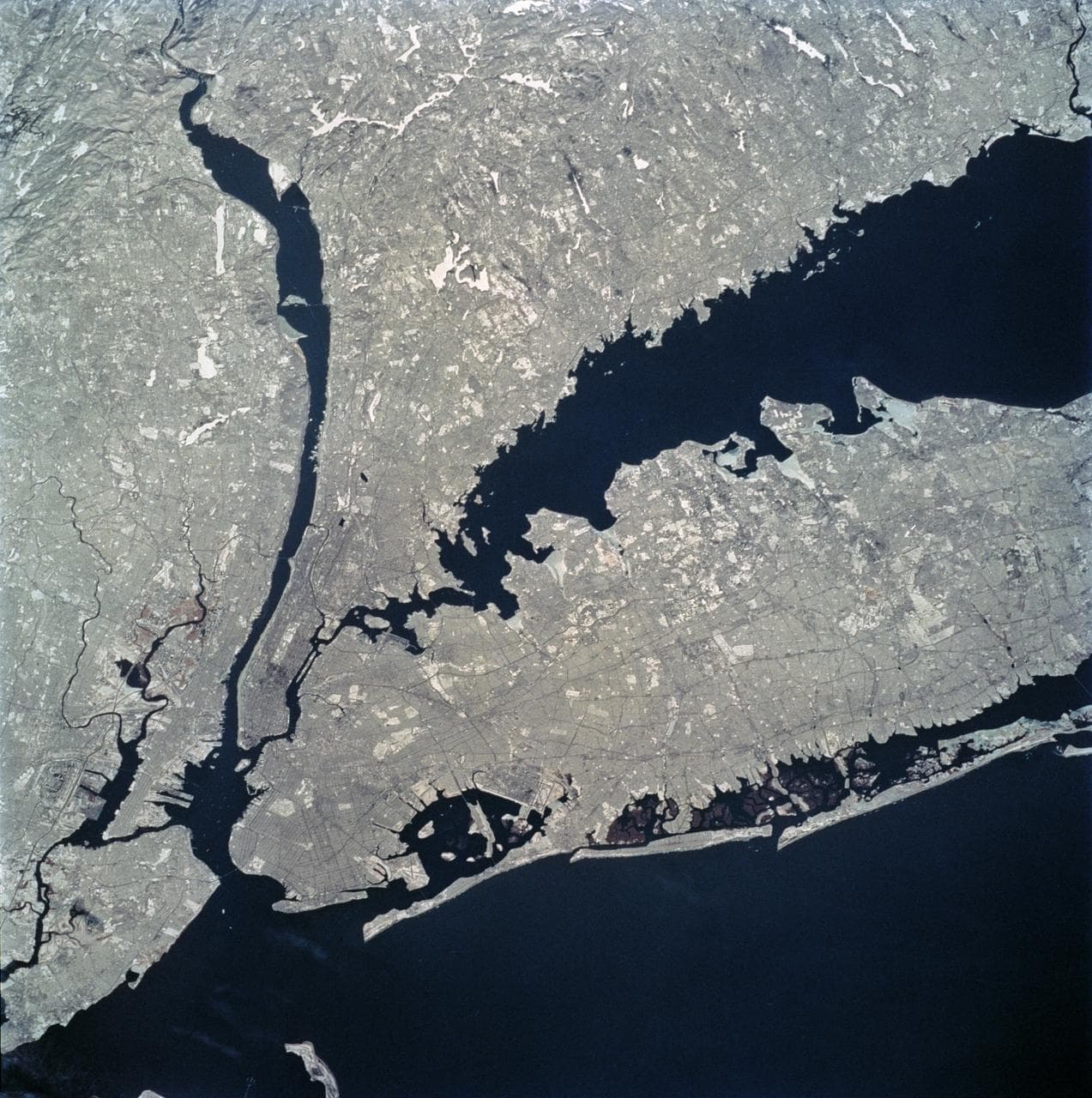 New York city area as seen from STS-62