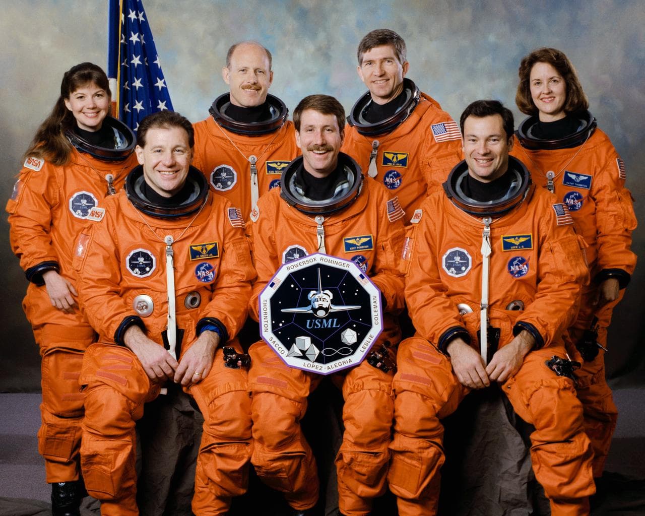 STS-73 official crew portrait