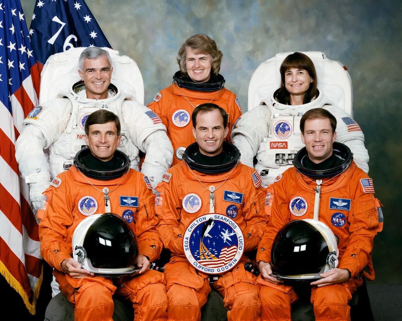 STS-76 crew portrait