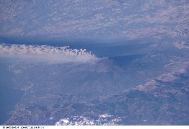 Mt. Etna taken by the Expedition Two crew