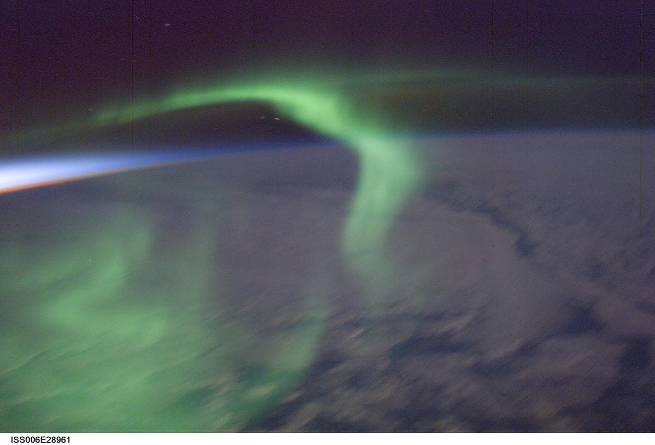 Aurora Austrailis taken during Expedition Six