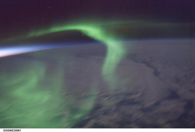 Aurora Austrailis taken during Expedition Six