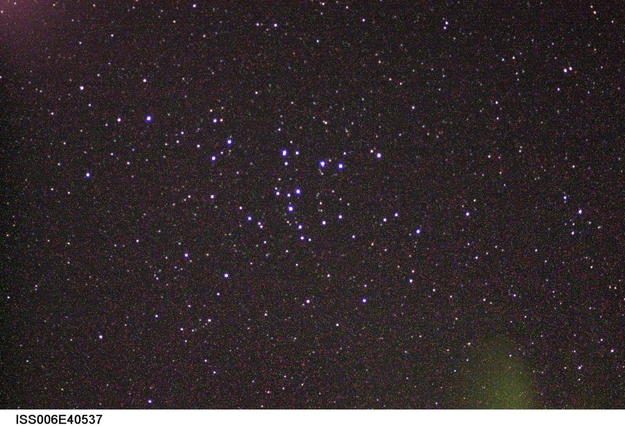 View of stars taken during Expedition Six