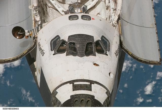 Mapping Sequence performed during the STS-122 R-Bar Pitch Maneuver