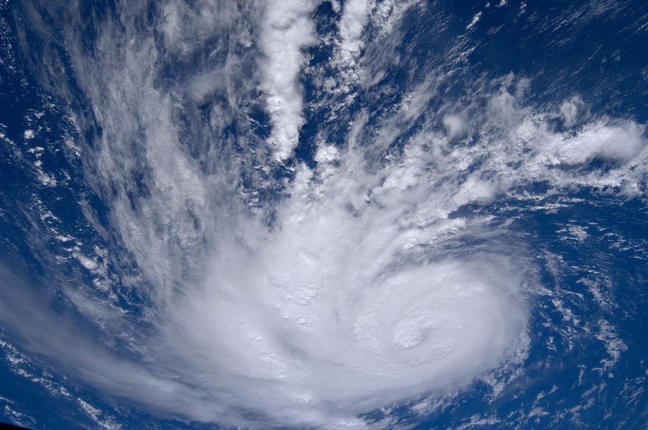 Hurricane Bertha taken by the Expedition 17 Crew