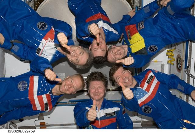 Expedition 20 crew portrait in Node 2