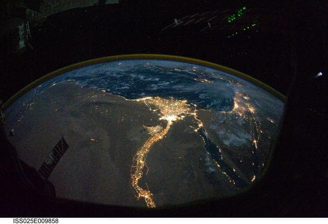 Night Earth Observation taken by the Expedition 25 crew
