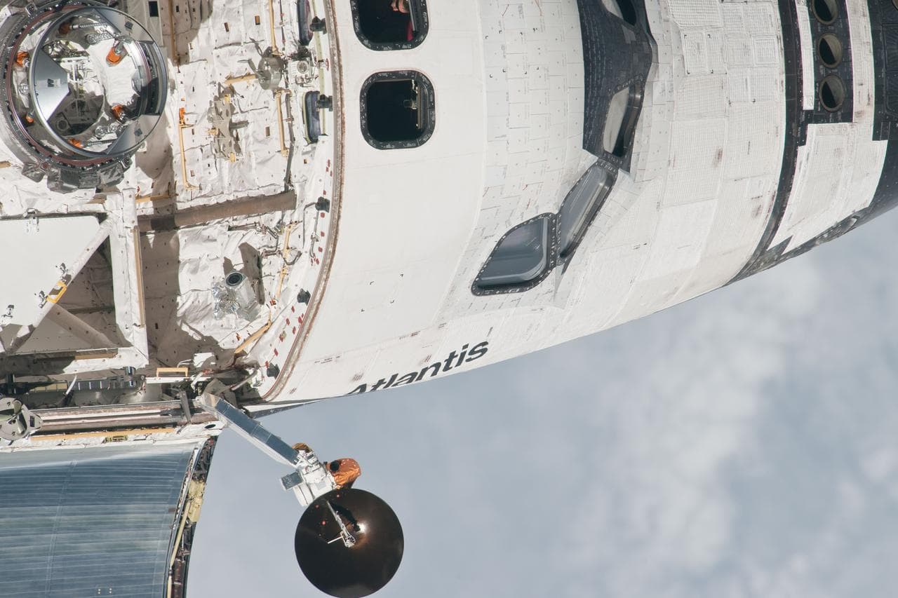 Mapping Sequence performed during the STS-135 R-Bar Pitch Maneuver