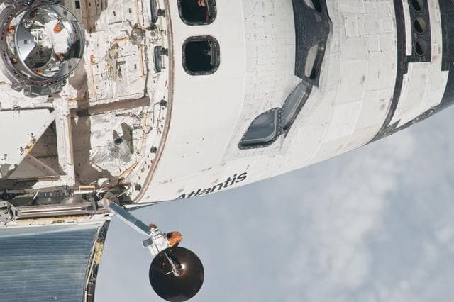 Mapping Sequence performed during the STS-135 R-Bar Pitch Maneuver
