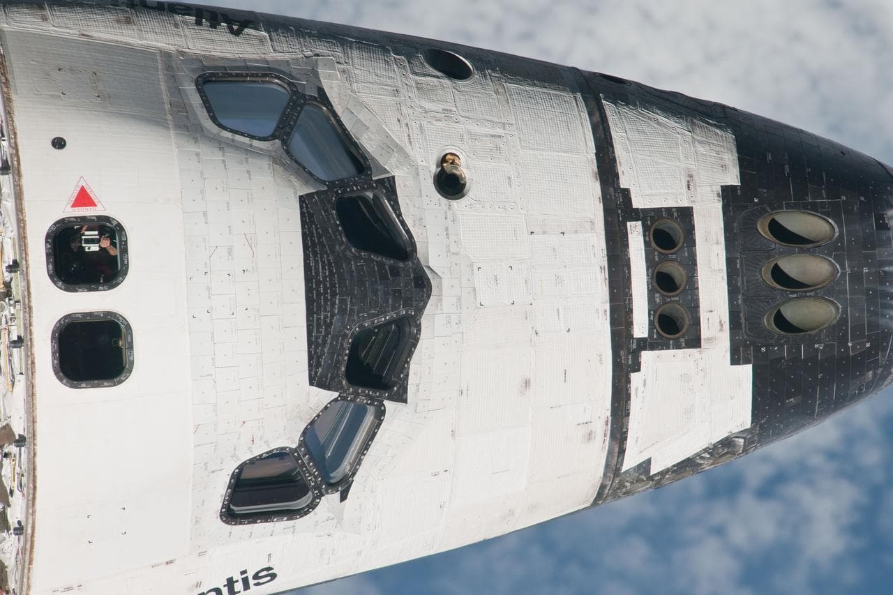 Mapping Sequence performed during the STS-135 R-Bar Pitch Maneuver