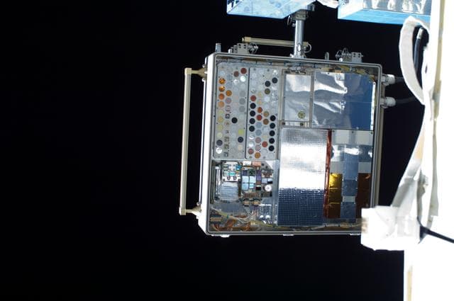 View of MISSE-8 taken during a session of EVA