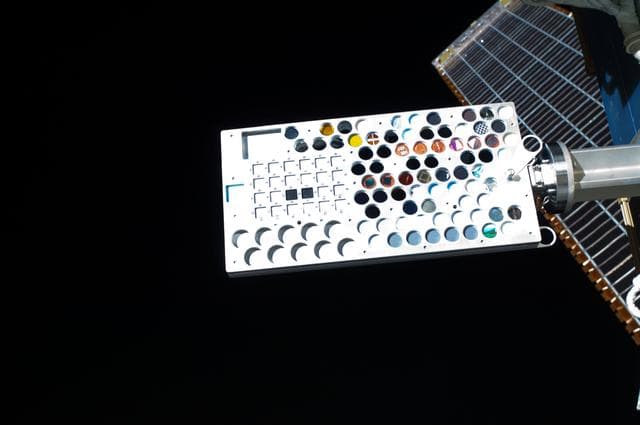 View of MISSE-8 taken during a session of EVA