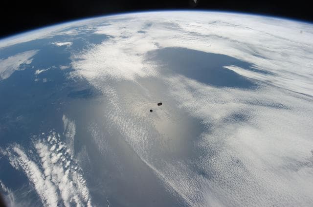JEMRMS Small Satellite Deployment Observation