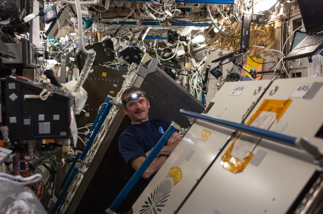 Hadfield in the U.S. Laboratory