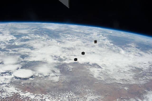 Small Cube Satellite Deploy