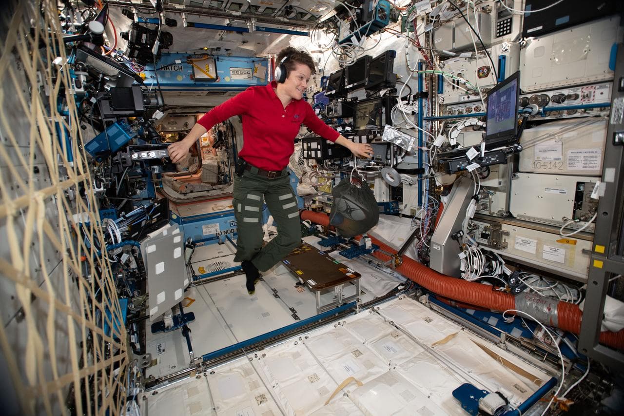 Expedition 58 Flight Engineer Anne McClain of NASA