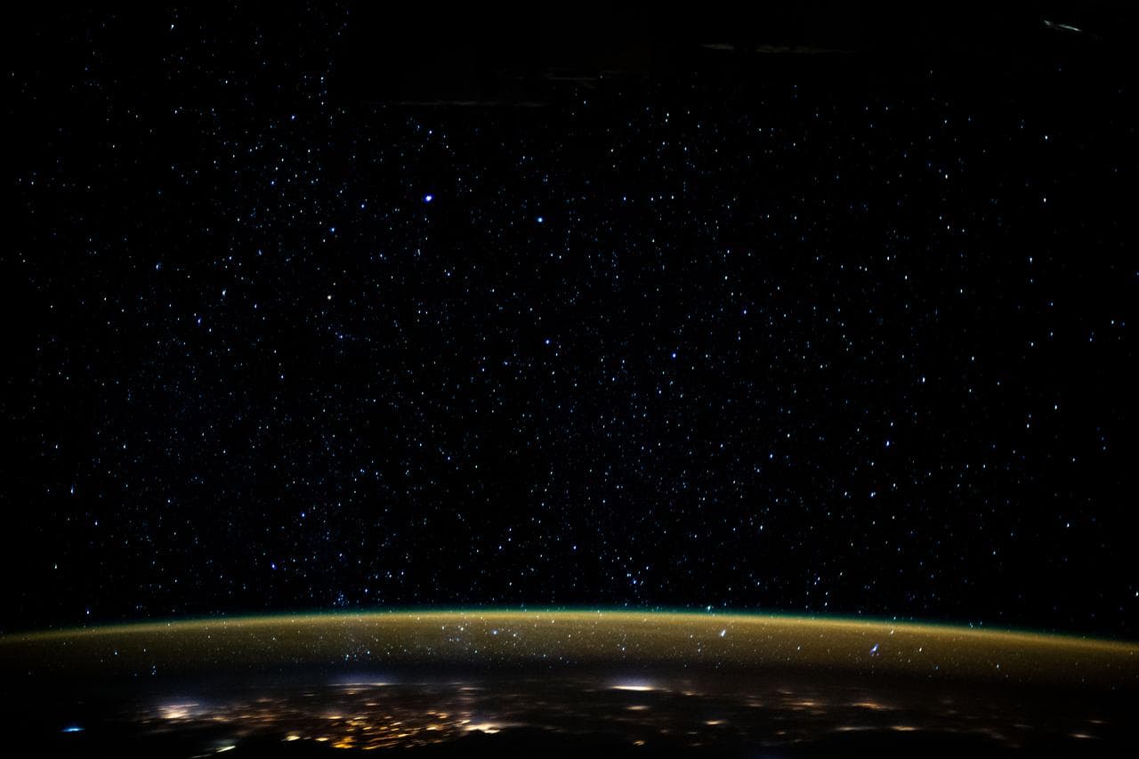 Stars, glitter, night