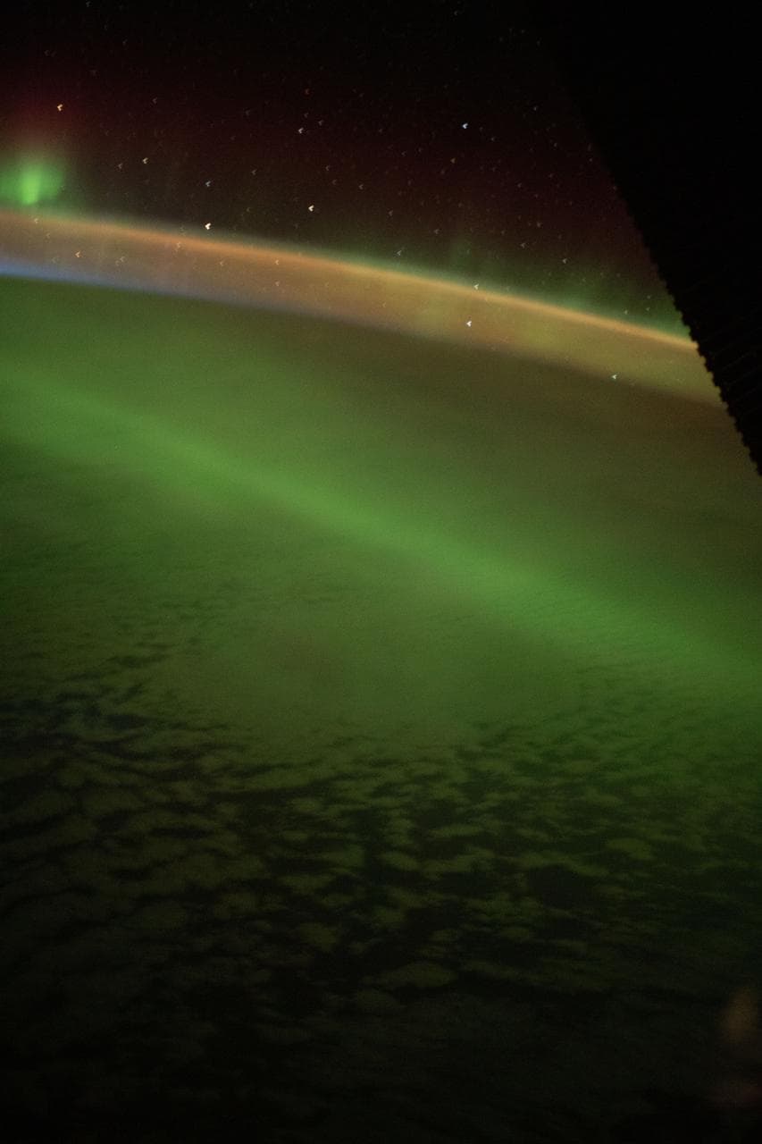 View of aurora taken during Expedition 65 increment