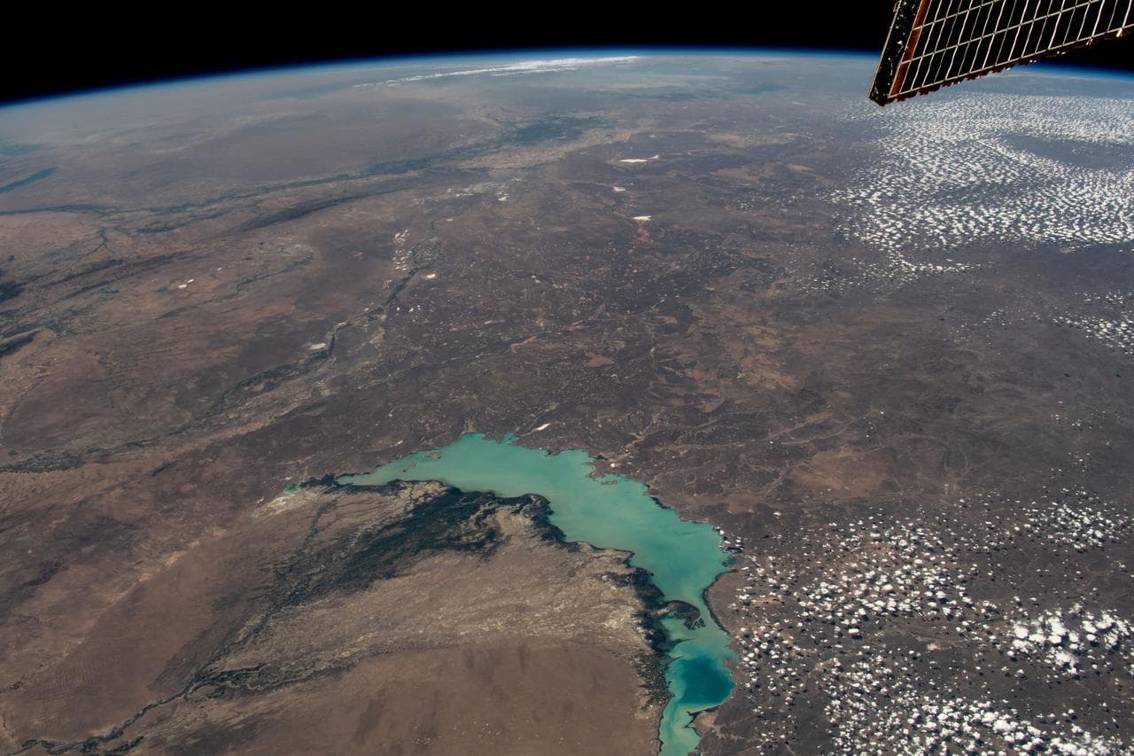 Lake Balkhash in Kazakhstan