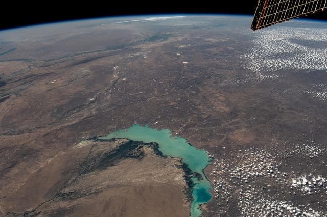 Lake Balkhash in Kazakhstan