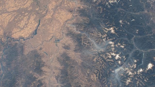 Wildfires, near, glacier