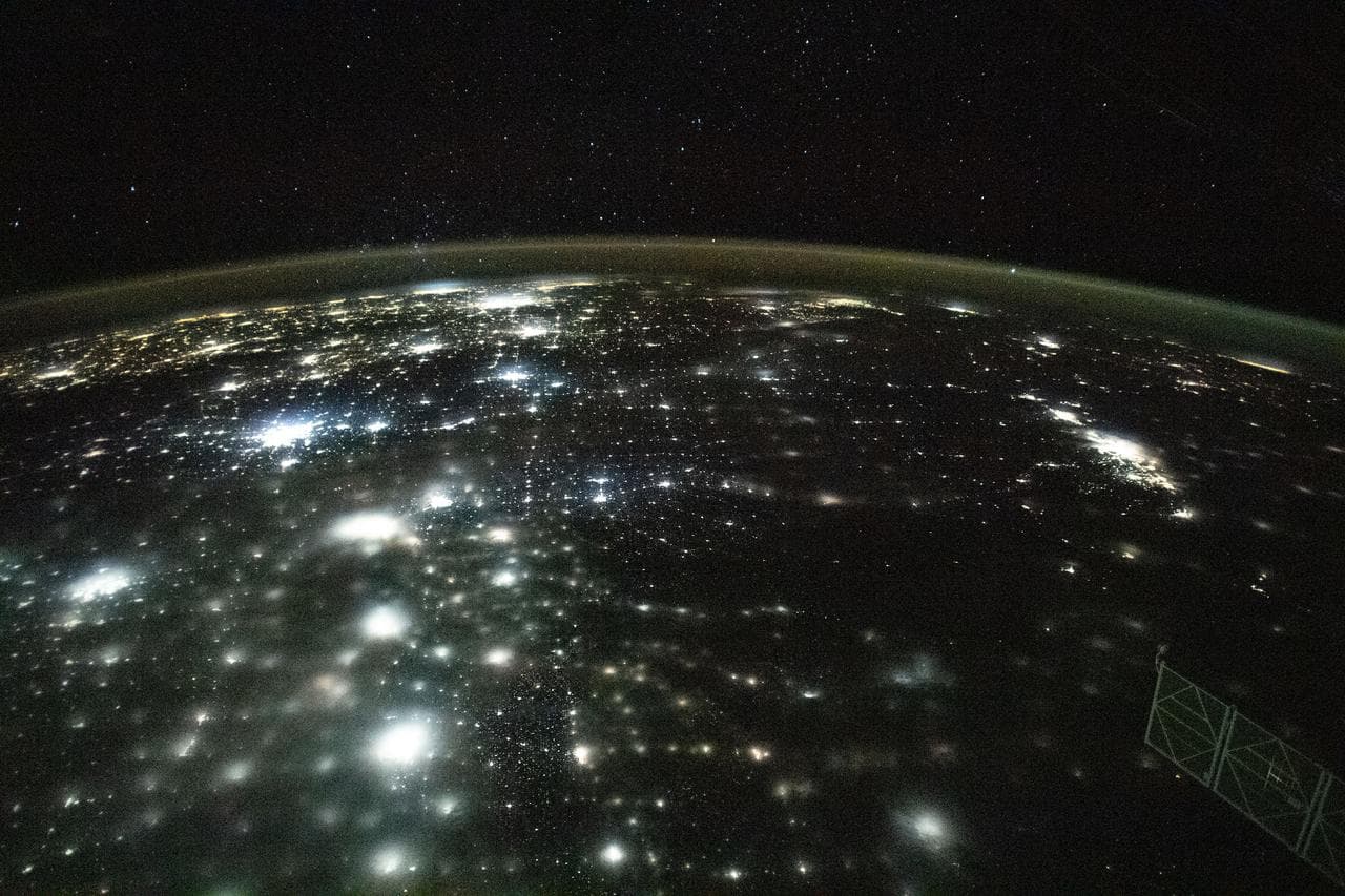 City, lights, north
