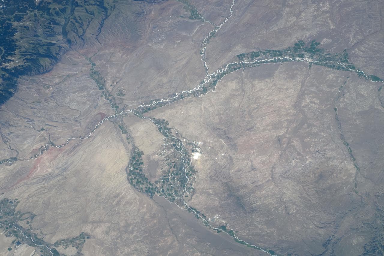 June, towns, farmland