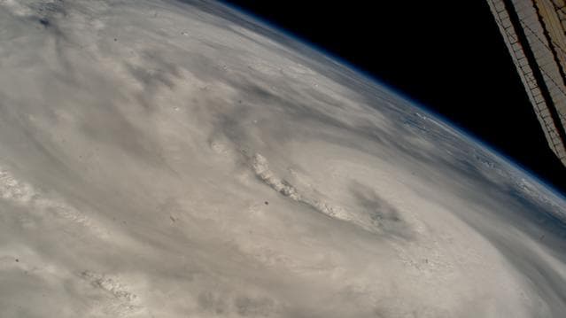 Hurricane Helene pictured from the space station
