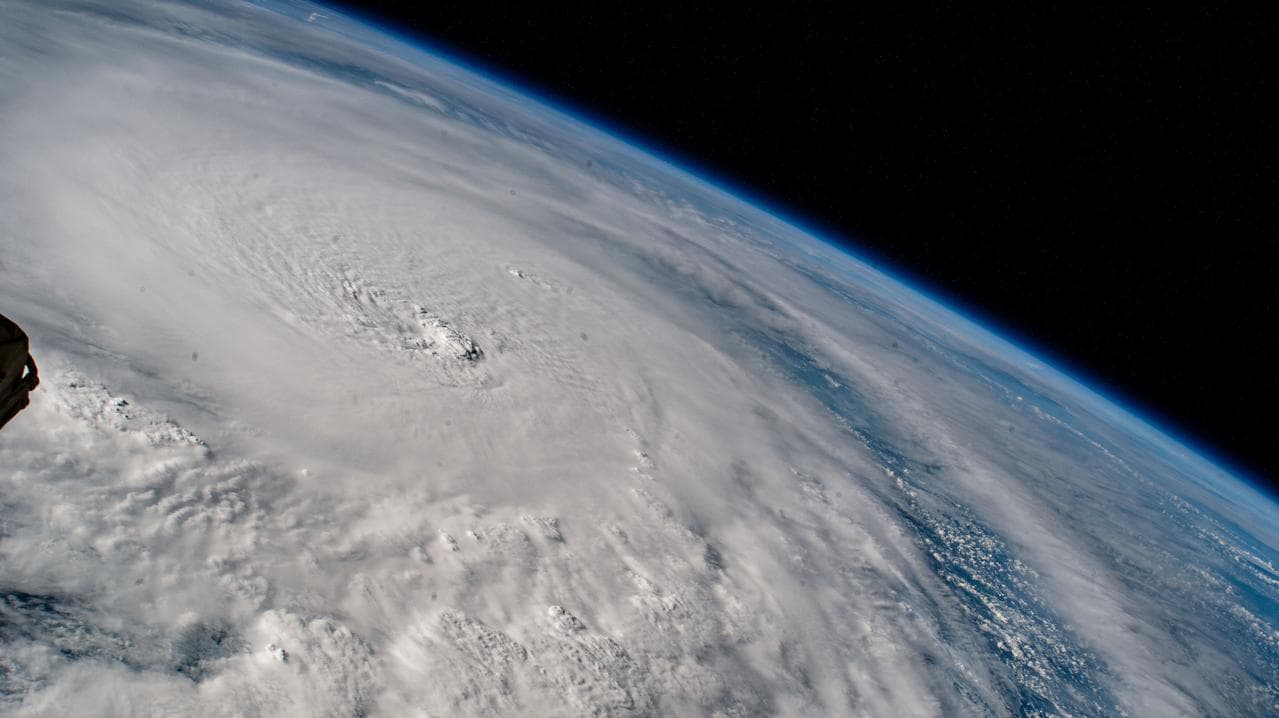 Hurricane Milton is pictured in the Gulf of Mexico