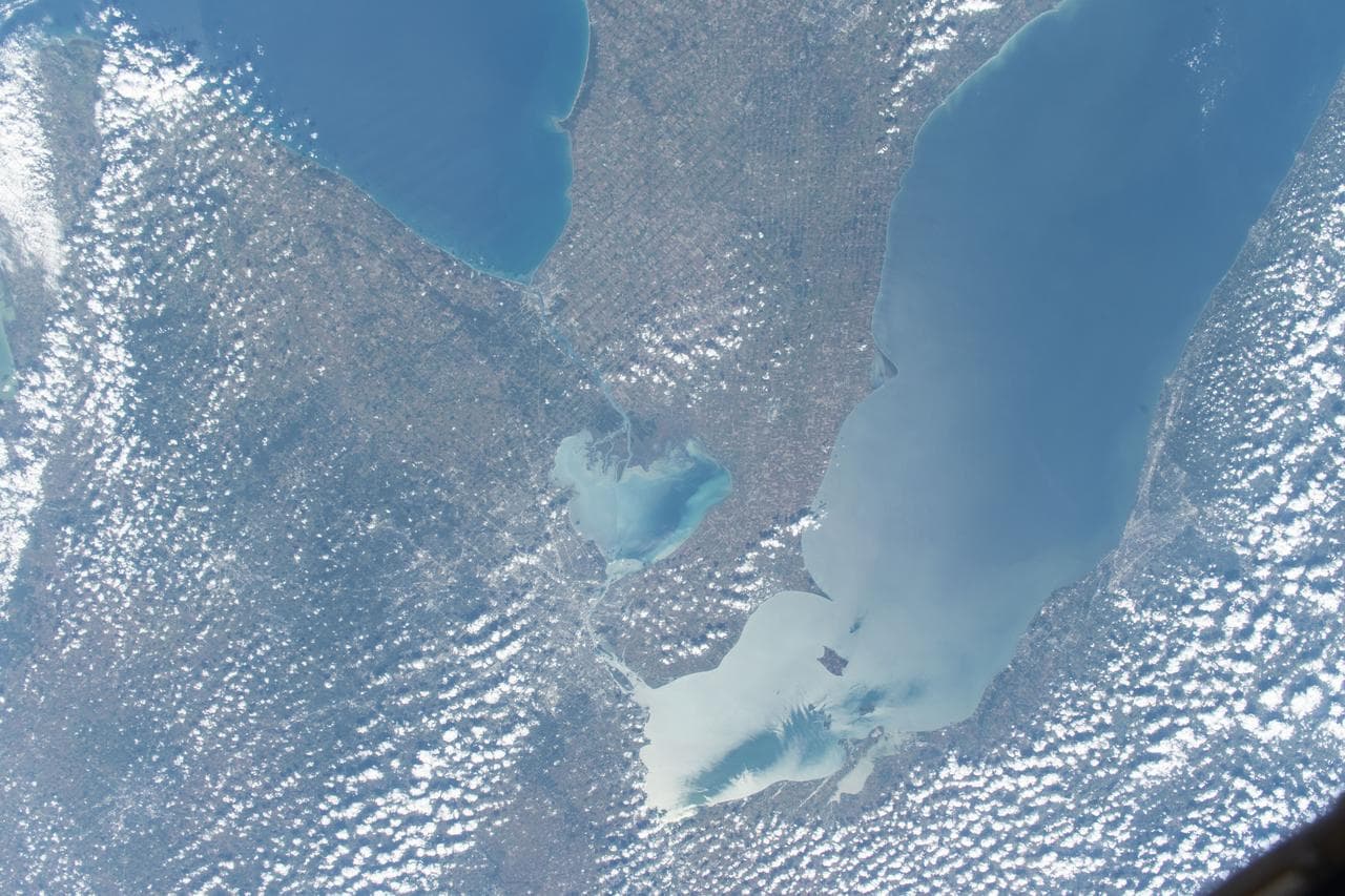 Detroit, Michigan, sits on the banks of the Detroit River