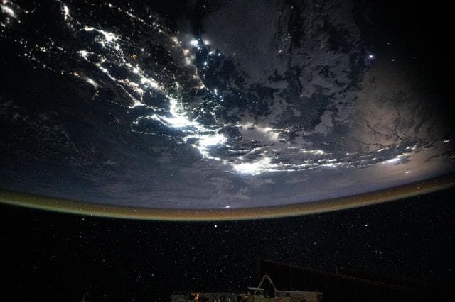 City lights from Tokyo to Osaka and Hiroshima