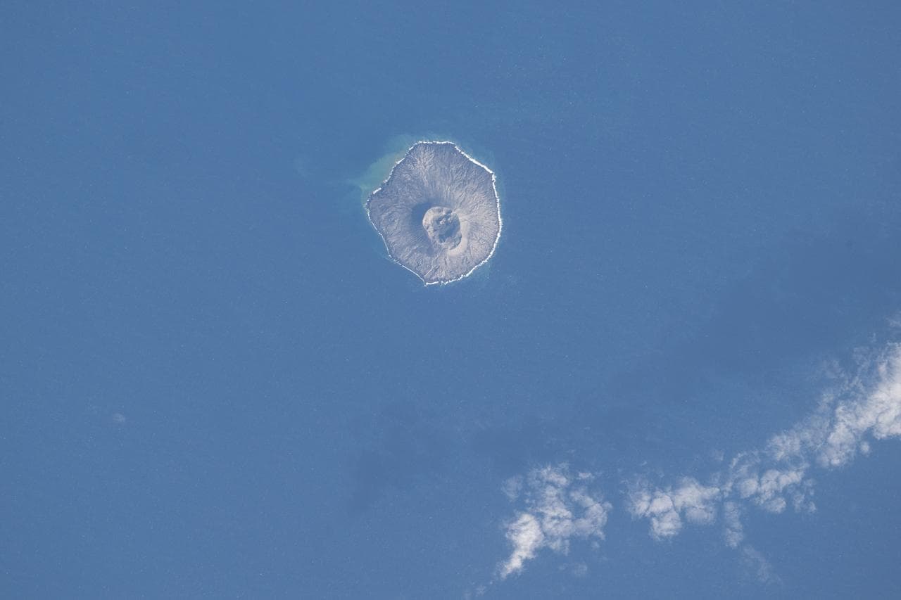 Nishinoshima Island, part of Japan's Volcano Islands chain