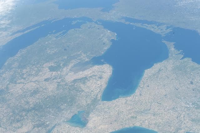 Lake, michigan, huron