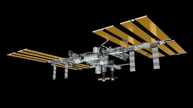 Computer-generated artists rendering of ISS