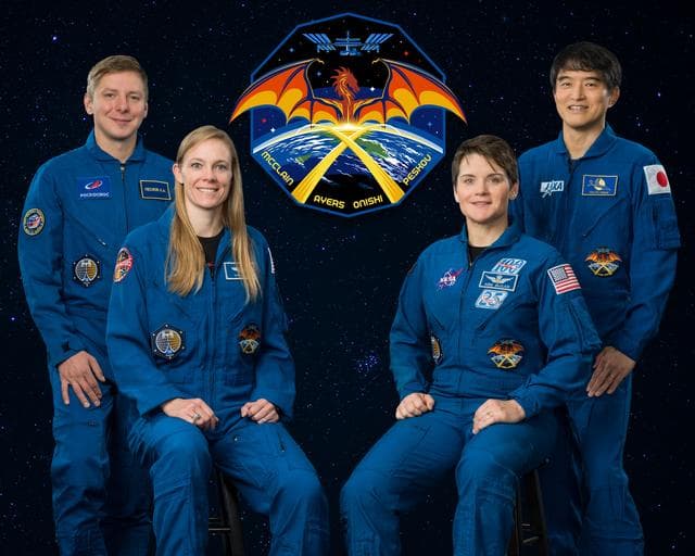 The official portrait of NASA's SpaceX Crew-10 members