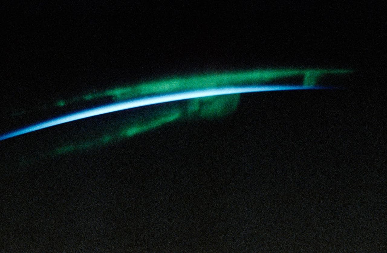 STS-45 Earth observation of the Aurora Australis or Southern Lights