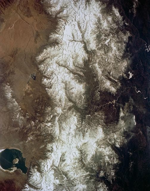 Mono Lake, California as seen from STS-59