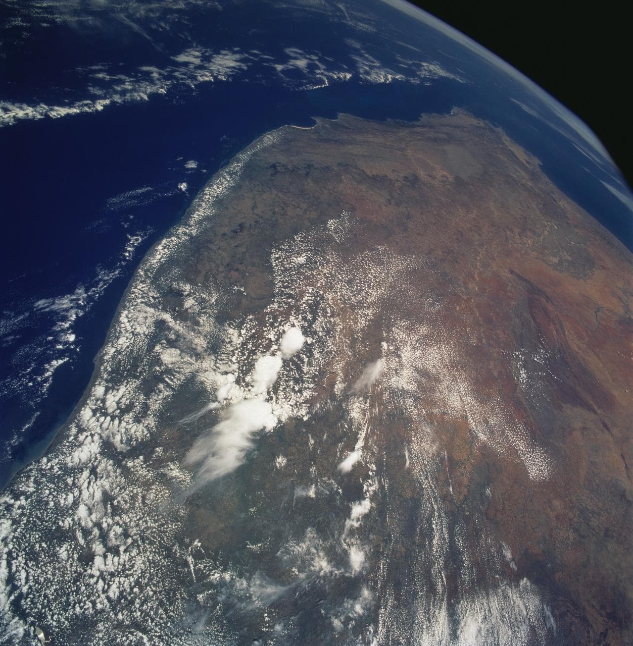 Southern Africa as seen from STS-61 Shuttle Endeavour