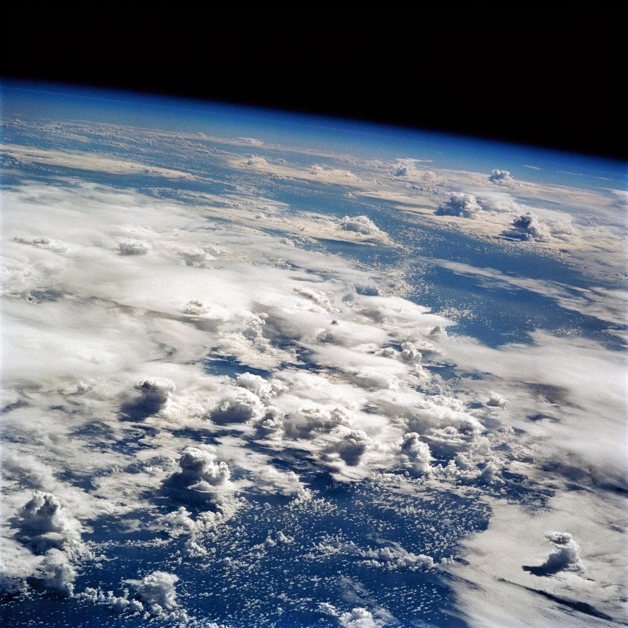 Thunderstorms over the Pacific Ocean as seen from STS-64